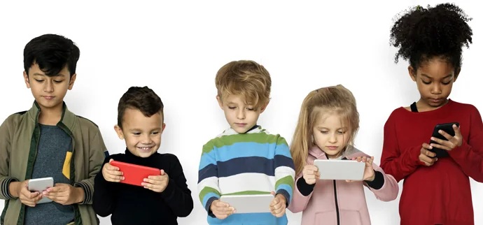 Children using devices